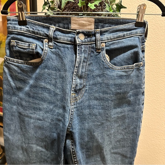 Everlane High Waisted Straight 98% Cotton Women’s Ankle Denim Jeans Size 27 - Picture 4 of 14